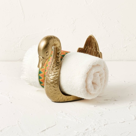 Opalhouse Bath Swan Hand Towel Holder Brass Opalhouse X Jungalow